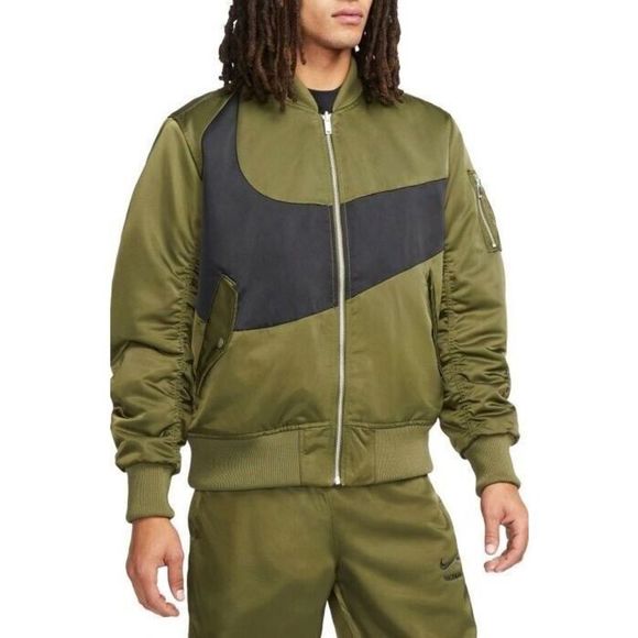 Nike Sportswear Big Swoosh Therma-Fit Reversible Bomber SET DD6055-326 LARGE - Picture 2 of 8